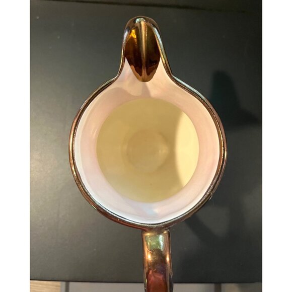 Copper Luster Ware Pink Signed Cumbow 27 Abingdon VA 4.5” Tall - Picture 5 of 6